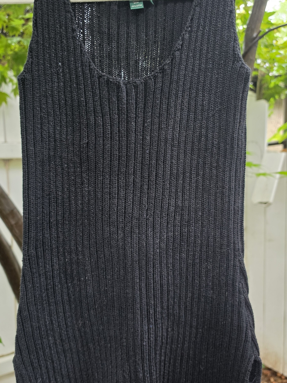 Ralph Lauren Black Ribbed Knit Top